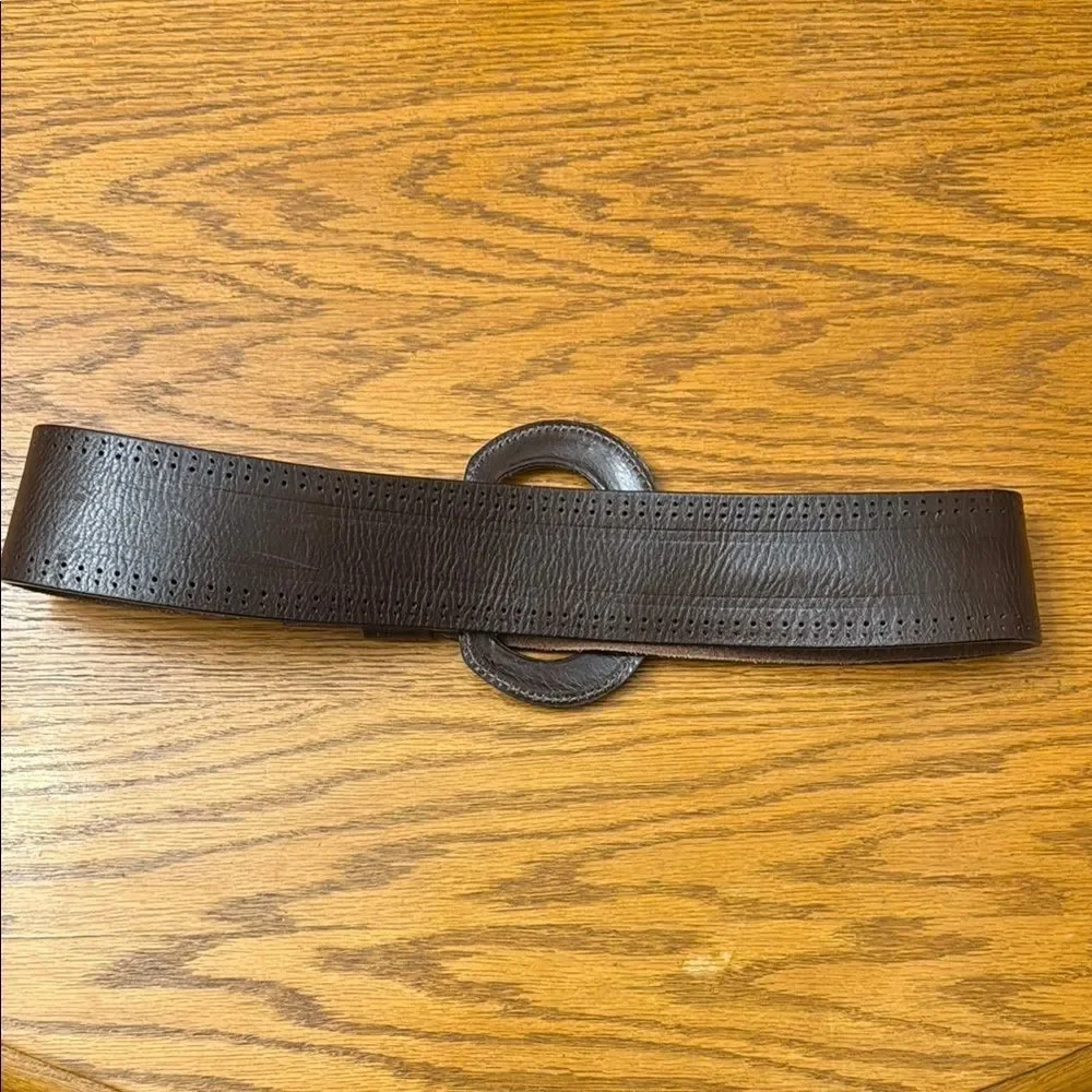 Brave leather belt